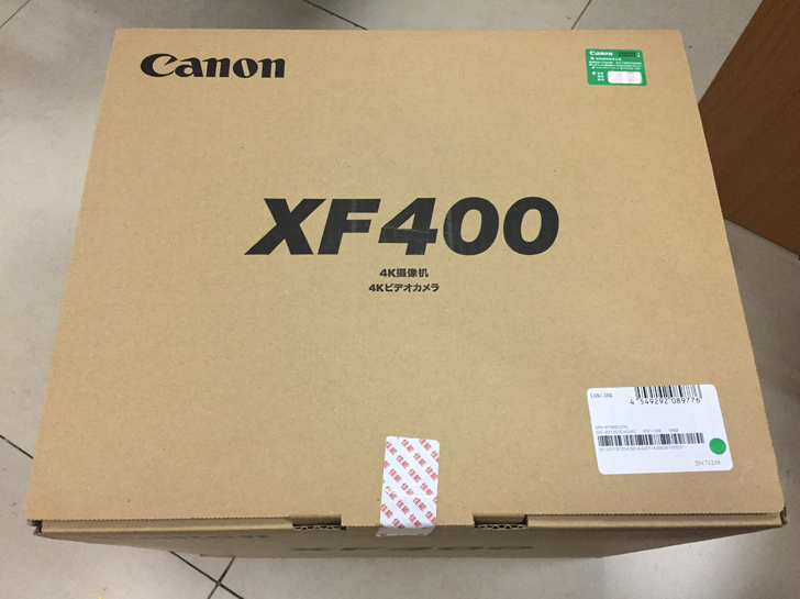 佳能专业摄像机XF400全新未开封原装正品4K摄像机