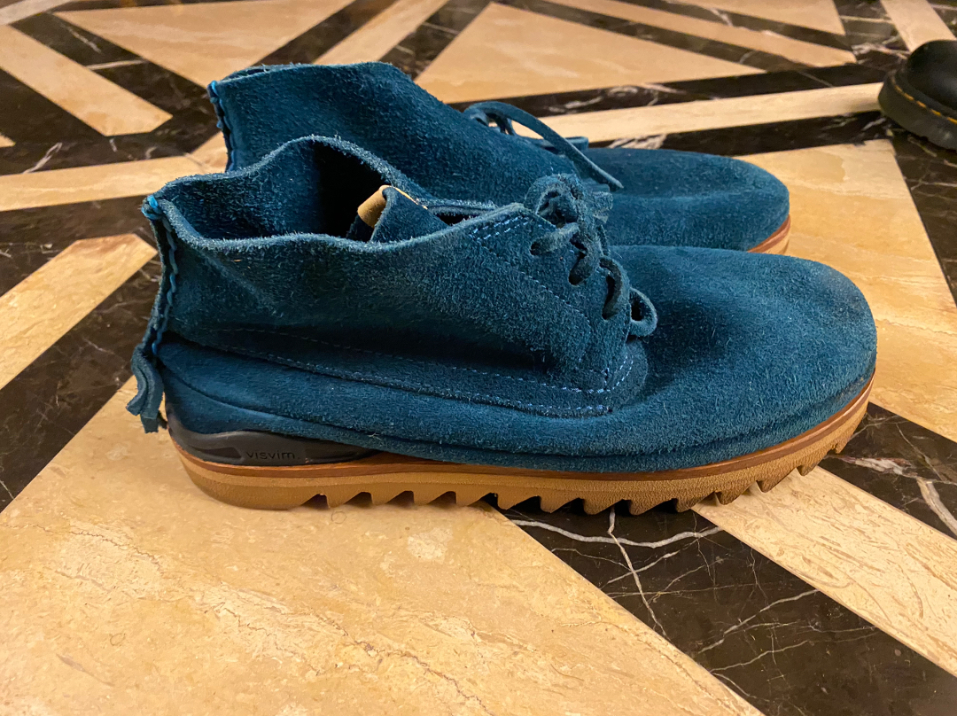 Visvim 蓝色麂皮中帮鞋