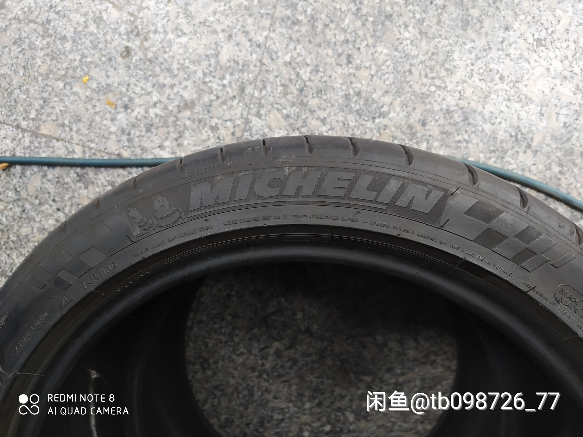 二手拆车胎米其林225/45r18低价转让，成色如图，没有补